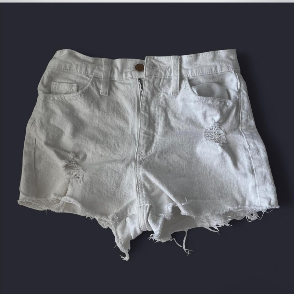 Universal Thread White High Rise Distressed Jean Shorts